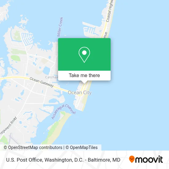 U.S. Post Office map