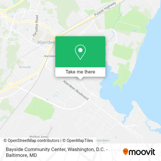 Bayside Community Center map