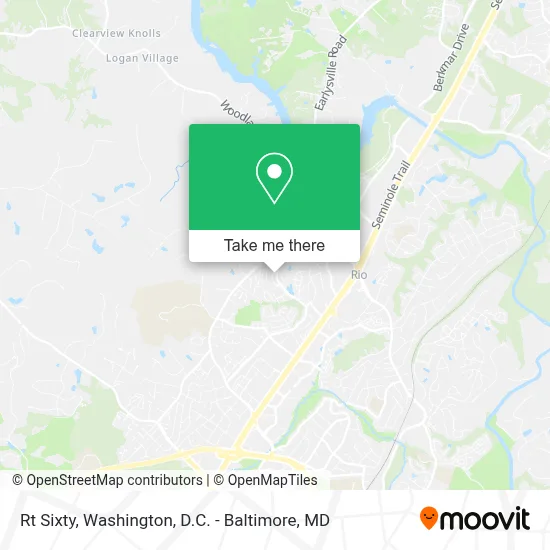 Rt Sixty map