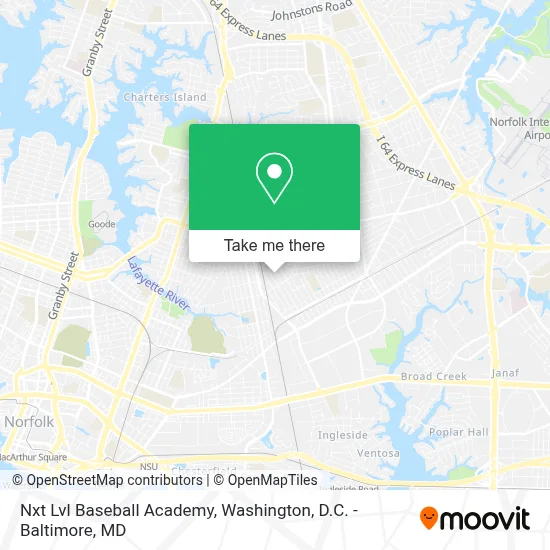 Nxt Lvl Baseball Academy map