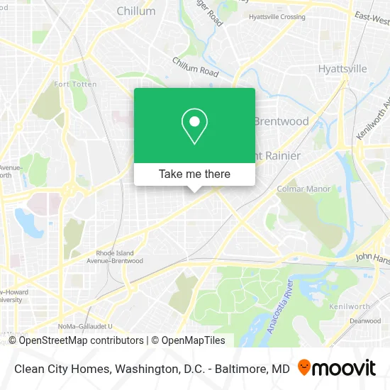 Clean City Homes map