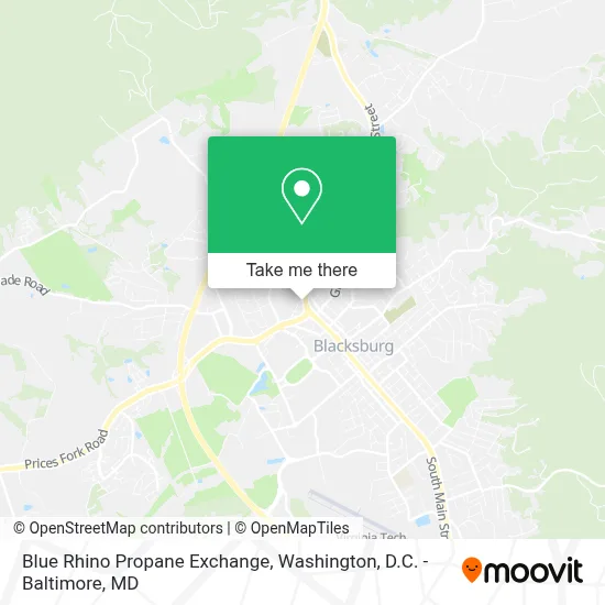 Blue Rhino Propane Exchange map