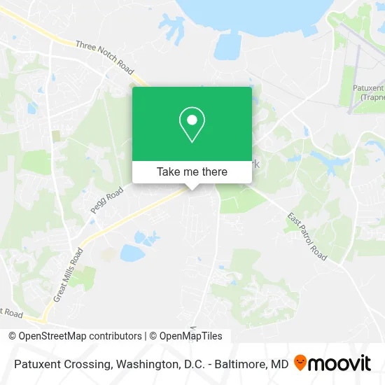 Patuxent Crossing map