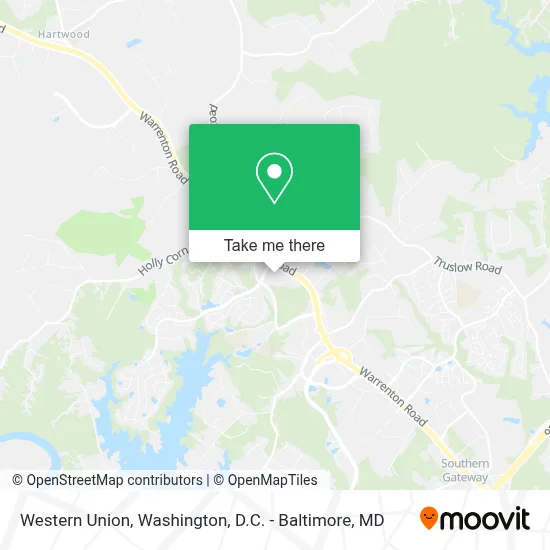 Western Union map