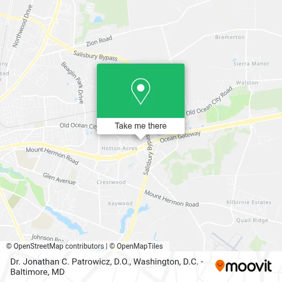 Dr. Jonathan C. Patrowicz, D.O. map