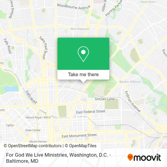 For God We Live Ministries map