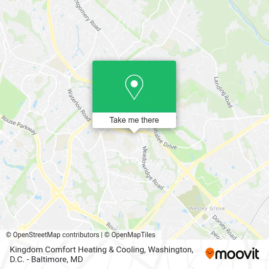 Kingdom Comfort Heating & Cooling map