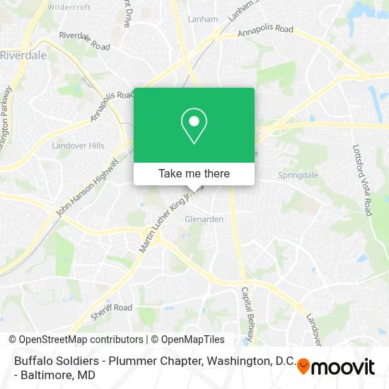 Buffalo Soldiers - Plummer Chapter map