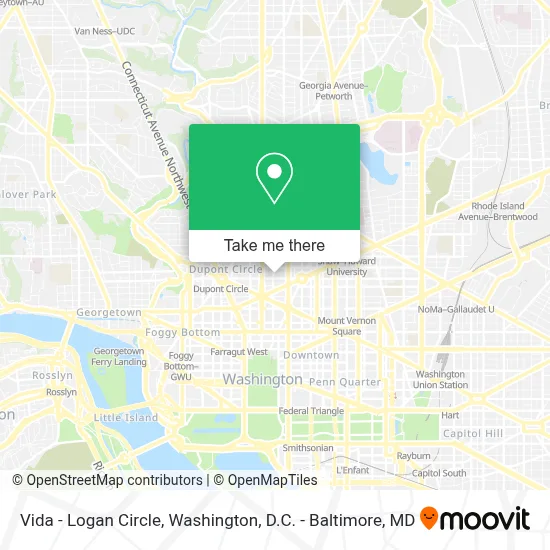 Vida - Logan Circle map