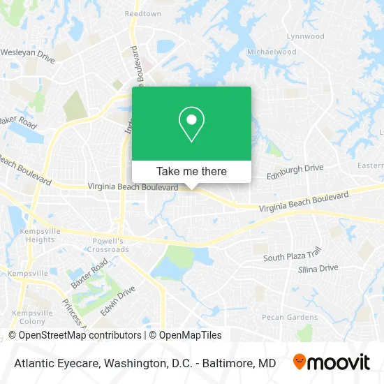 Atlantic Eyecare map