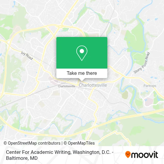 Center For Academic Writing map