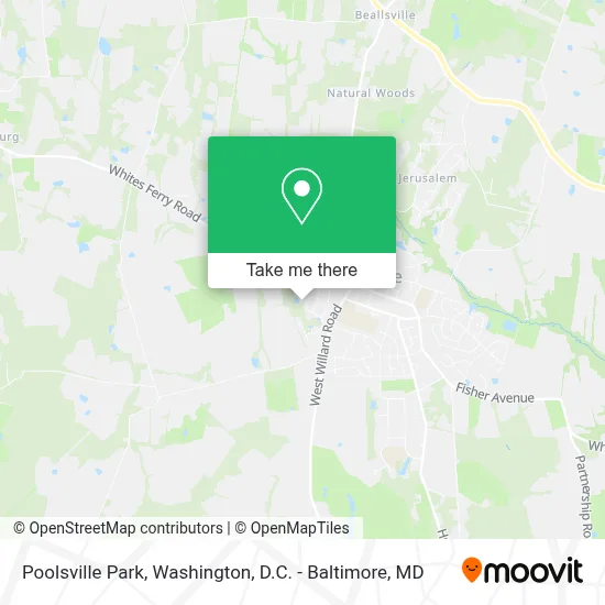 Poolsville Park map