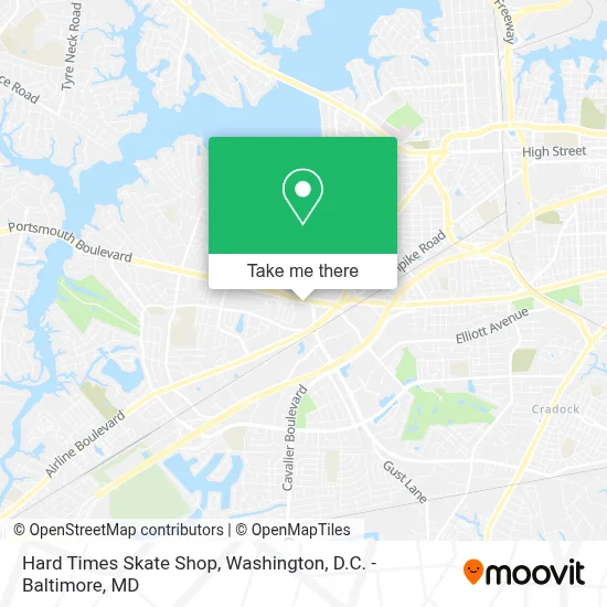 Hard Times Skate Shop map