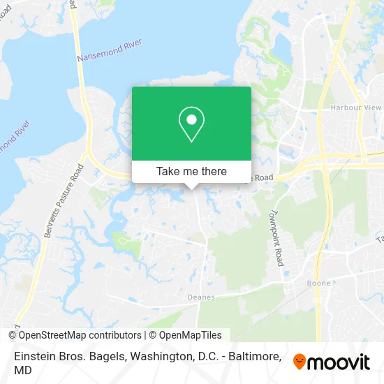 Einstein Bros. Bagels map