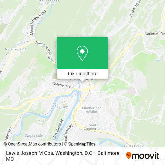 Lewis Joseph M Cpa map