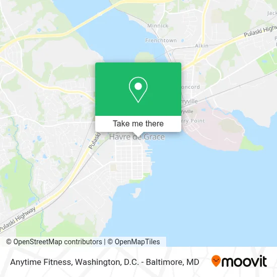 Anytime Fitness map