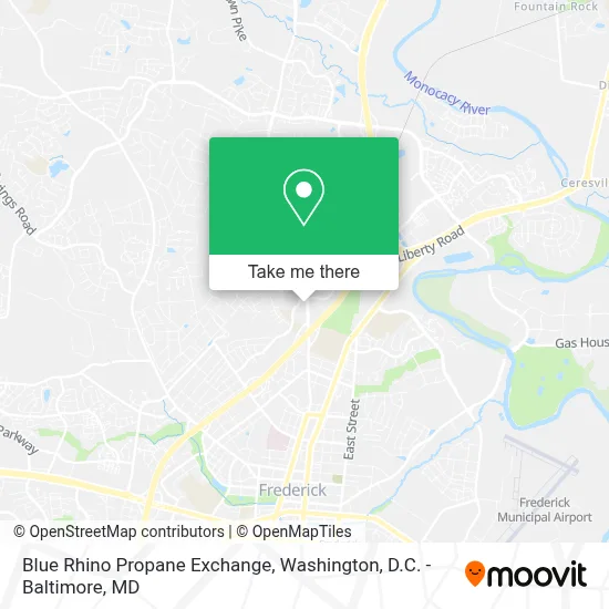 Blue Rhino Propane Exchange map