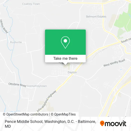 Pence Middle School map
