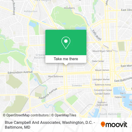 Blue Campbell And Associates map