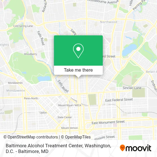 Baltimore Alcohol Treatment Center map