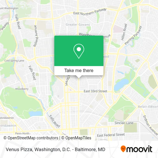 Venus Pizza map