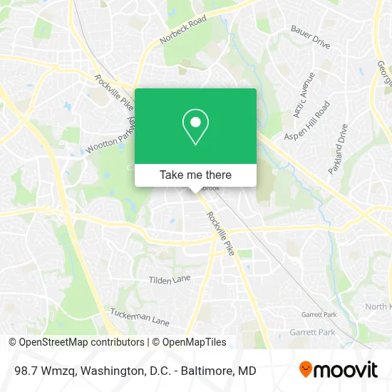 98.7 Wmzq map