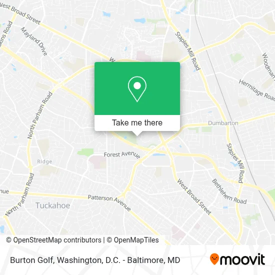 Burton Golf map