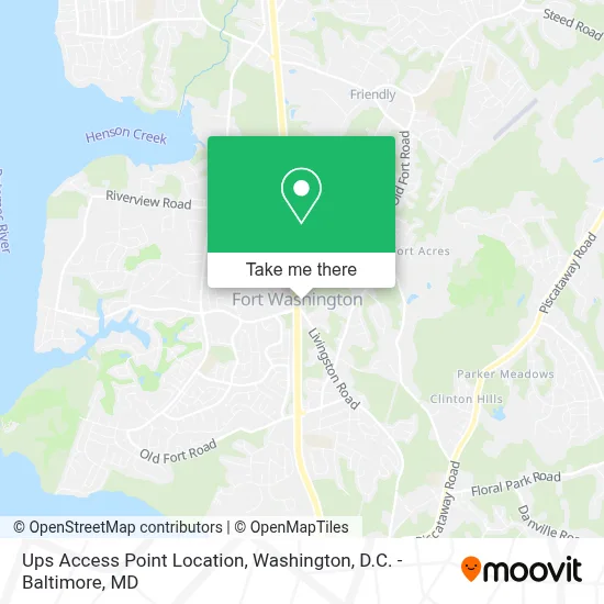 Ups Access Point Location map