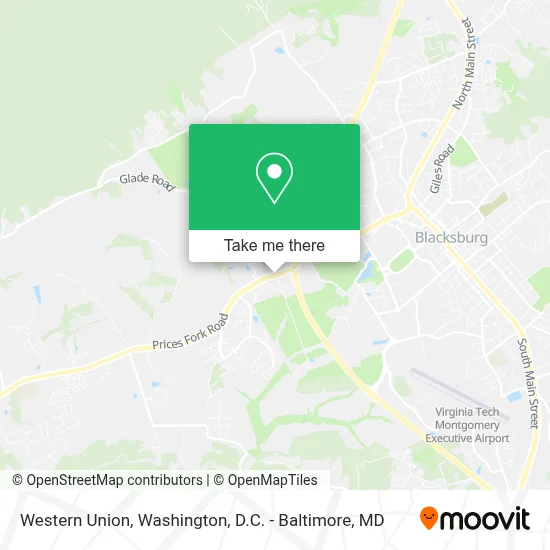 Western Union map