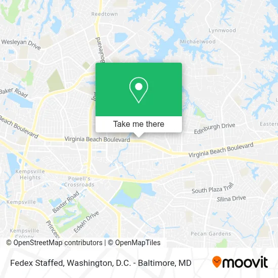 Fedex Staffed map