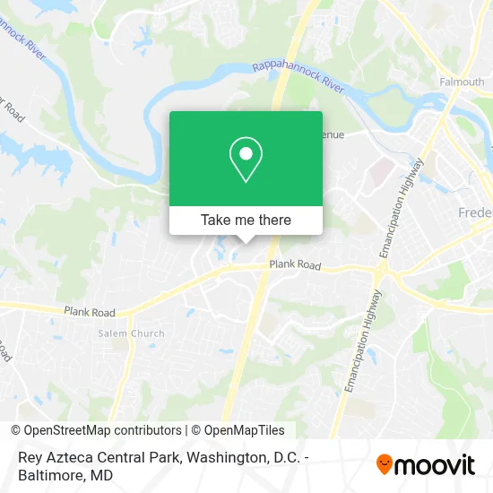 Rey Azteca Central Park map
