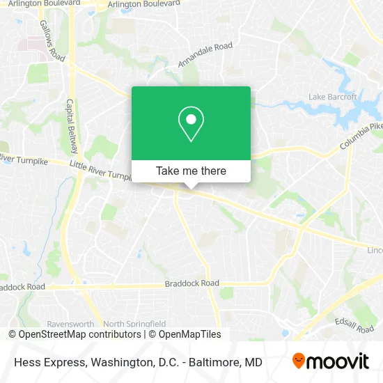 Hess Express map