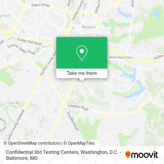 Confidential Std Testing Centers map