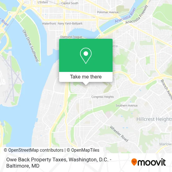 Owe Back Property Taxes map