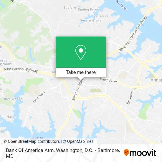 Bank Of America Atm map