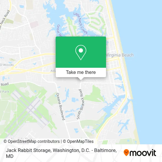 Jack Rabbit Storage map