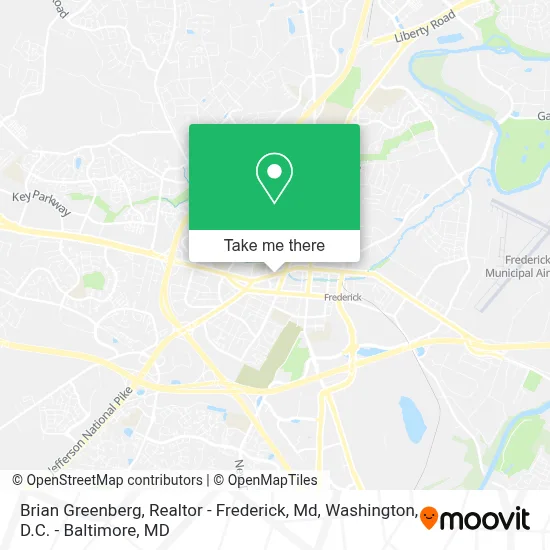 Brian Greenberg, Realtor - Frederick, Md map