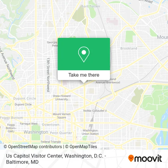 Us Capitol Visitor Center map
