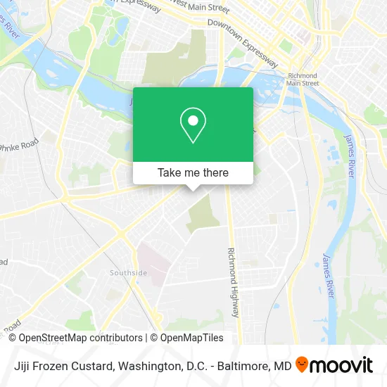Jiji Frozen Custard map