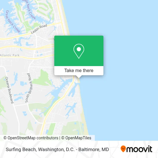 Surfing Beach map