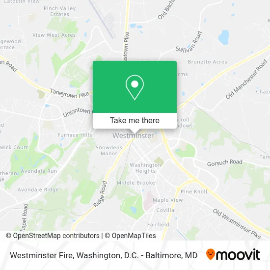 Westminster Fire map