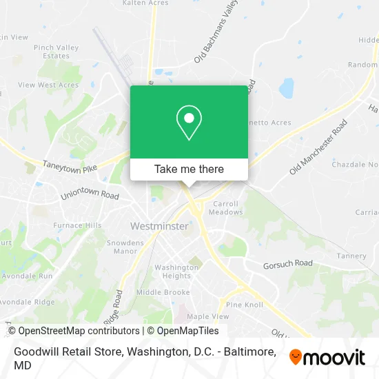 Goodwill Retail Store map
