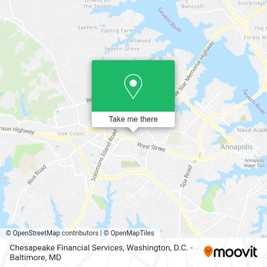 Chesapeake Financial Services map