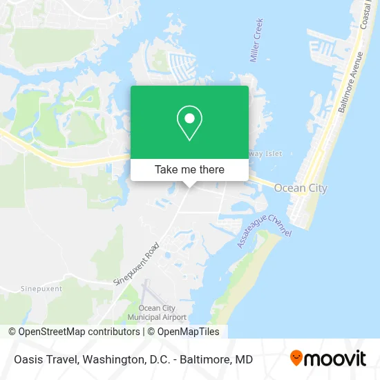 Oasis Travel map