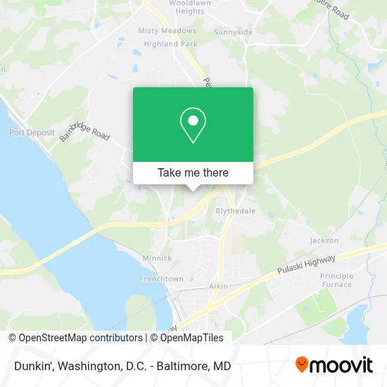 Dunkin' map