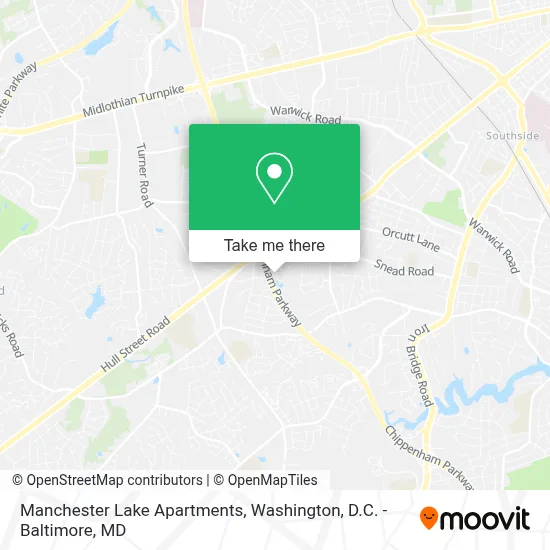Manchester Lake Apartments map