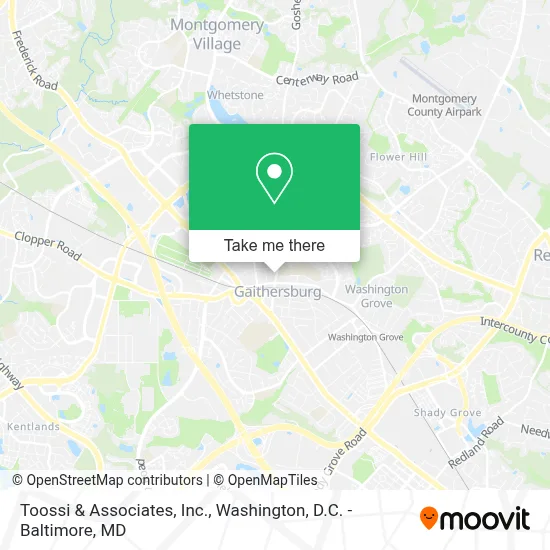 Toossi & Associates, Inc. map