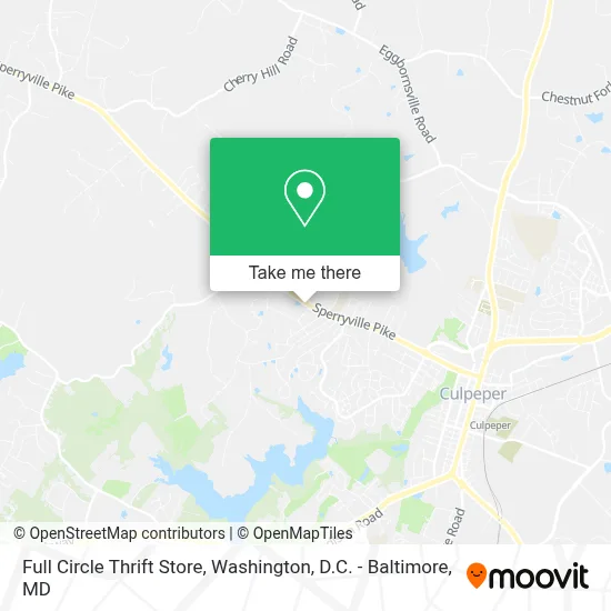 Full Circle Thrift Store map