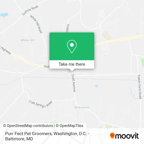 Purr Fect Pet Groomers map