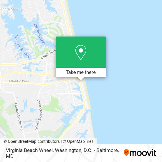 Virginia Beach Wheel map
